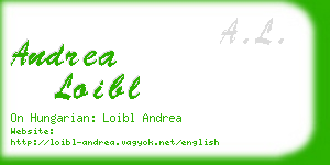 andrea loibl business card